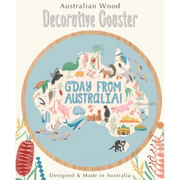 Wooden Coaster | G'day From Australia!